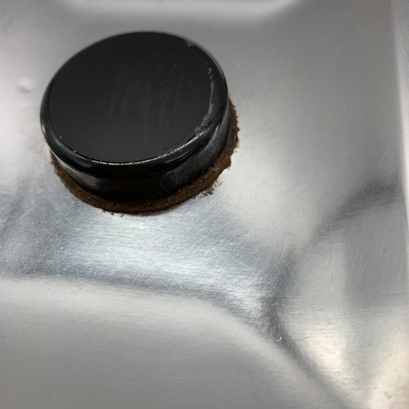 Vintage mid-century modern Garner Ware chrome Coffee & Tea canisters retro vibe - Picture 6 of 11